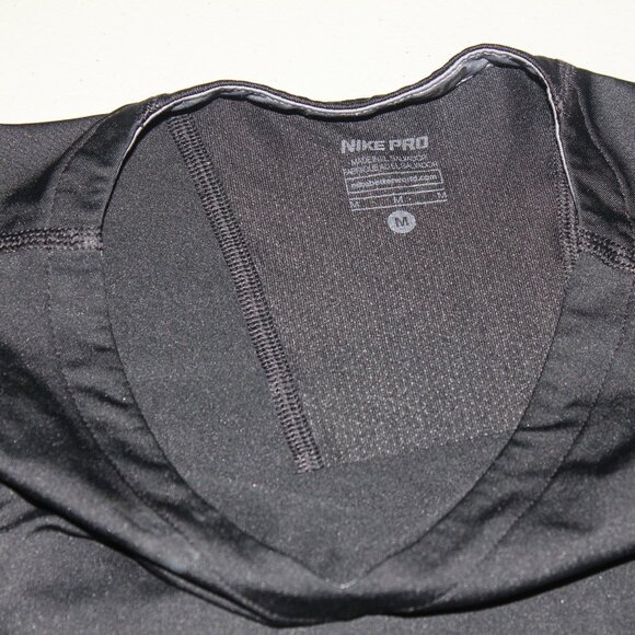 Black Nike Pro Top Size Medium - Picture 3 of 5